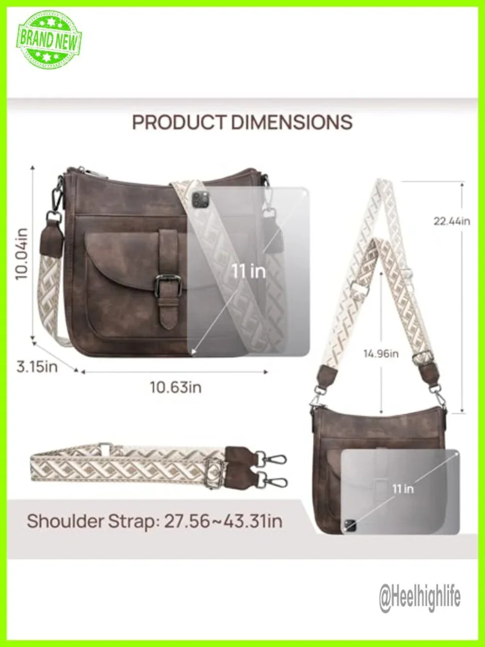 Medium Anti Theft Faux Leather Hobo Crossbody Bag with Safety Zipper